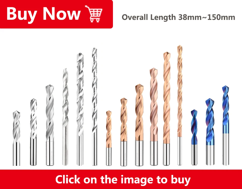 YZH Hartmetall-Spiralbohrer 0,5mm-8,9mm Durchmesser HRC50/HRC55/HRC65 Allgemeiner Stumpf- und Geradgriff für CNC-Bohrungen in Stahl und Eisen – Detail 2