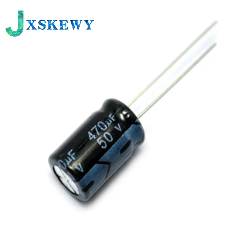 

10Pcs 50V 470UF 50 V / 470 UF Aluminum electrolytic capacitors Size 10*17mm 470UF 50V Electrolytic capacitor