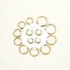 Small Hoop Earrings Women Men Gold Color Stainless Steel Round Circle Mujer Cartiage Piercing aretes acero de inoxidable mujer 5
