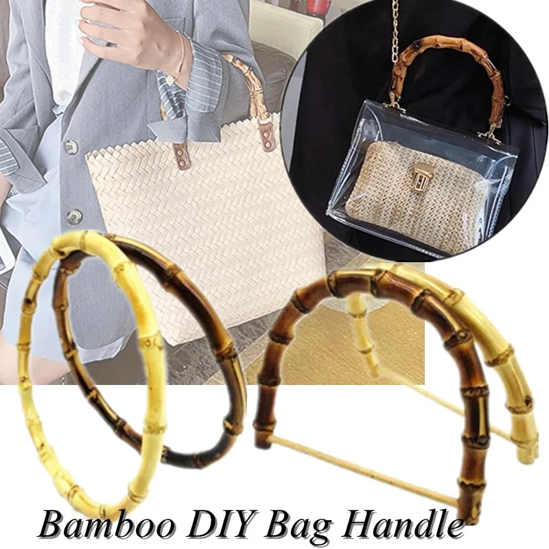 With All ThingsBack To Bali Bamboo Top Handle Strap Straw Grab Bag