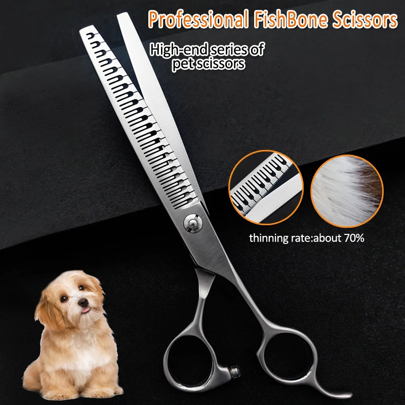 Dog Grooming Scissors Dog Grooming Scissors Kit 7-inch Fish Bone Beauty Scissors