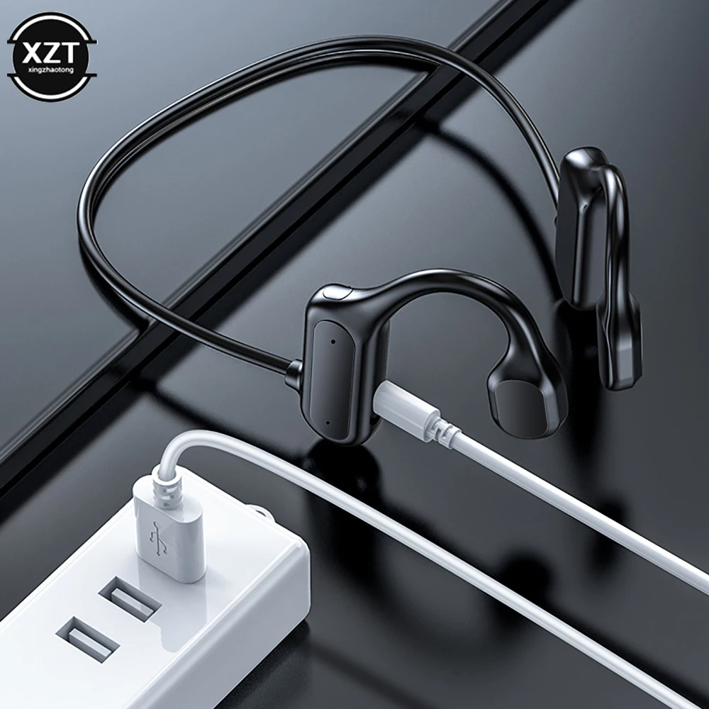 Waterproof BL09 Bluetooth 5.0 Wireless Headset Sports Stereo headphone Bone Conduction Audio Equipment Outdoor with Microphone 3