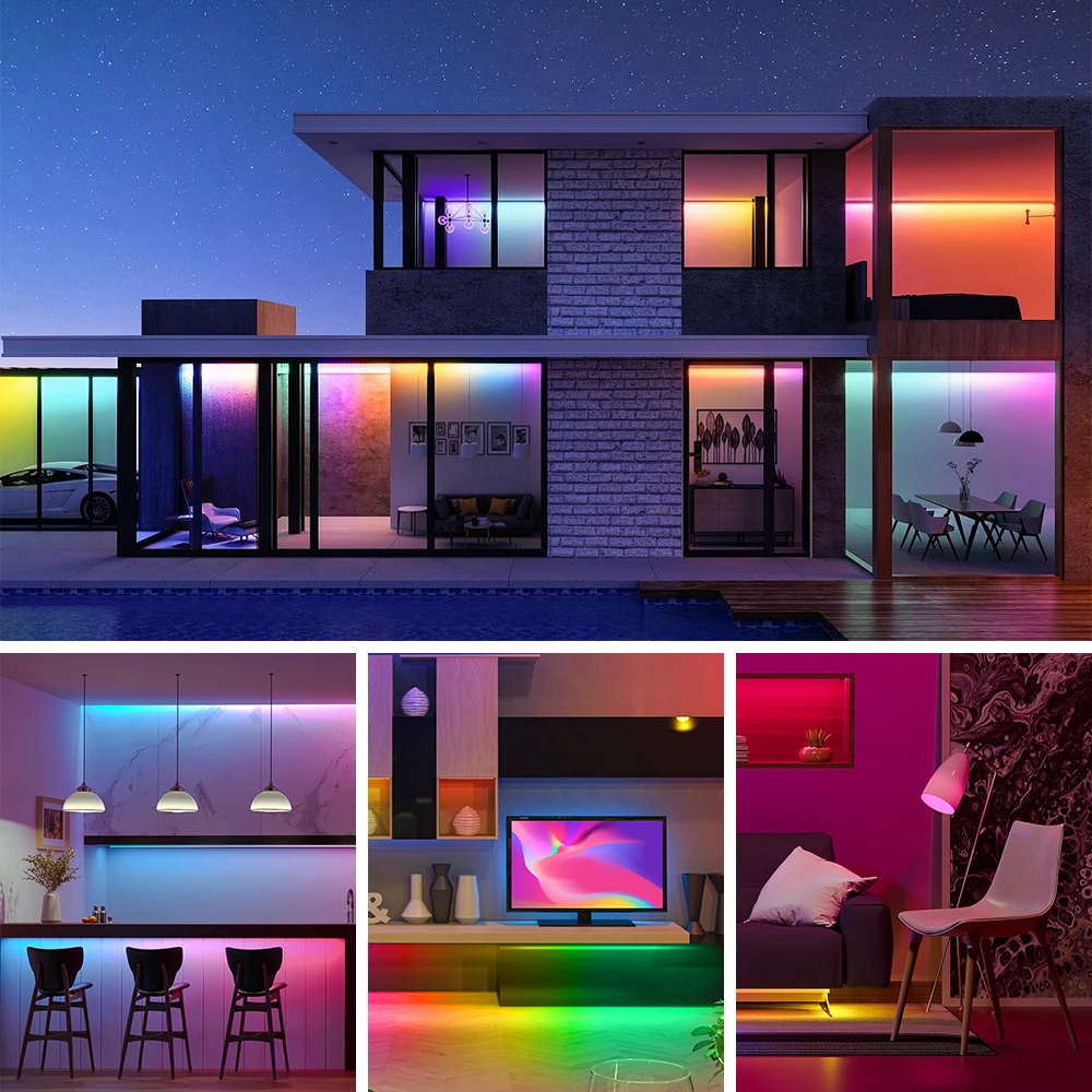 Sk6812 LED Pixel Strip RGBW / Rgbww 4 In 1 DC5V Flexible LED Light Sk6812 Is The Upgrade Of Ws2812b - Foto 2