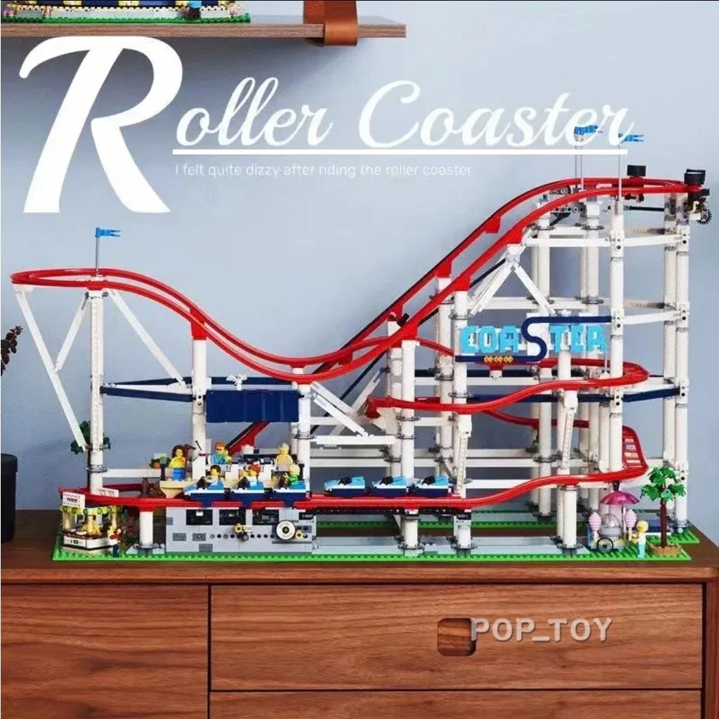 

Moc 10261pengatur Ahli Adil Roller Coaster Blok Bangunan Anak Dewasa model Mainan Hadiah4124/ PCS Roller Coaster Creator Expert