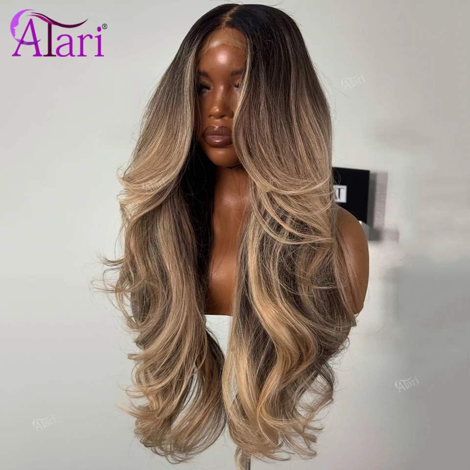 Brown Ash Gray 13x4 Lace Front Body Wave Brazilian Wig Transparent Highlight Blonde 13x6 Lace Frontal Human Hair Wigs Pre Pluck 3