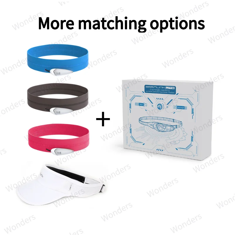 Brainlink Lite Headset Ultra Light EEG PU Headband Mind Control Device for Mental Fitness Wireless Mindlink Sensor with SDK brainwave activity tracker