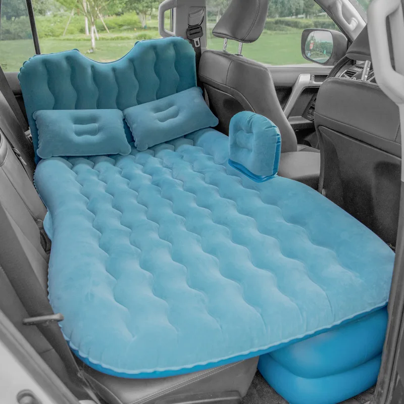 Bymaocar Car inflatable bed Multifunctional travel bed 900*1350(mm) car mattress PVC+ flocking car accessories