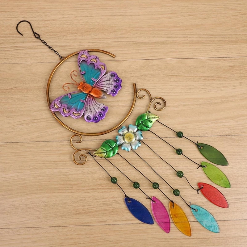 

Indoor Outdoor Metal Wind Chimes 3D Painted Ornaments for Garden Patio