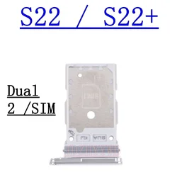 Dual SIM Card Tray for Samsung Galaxy S22 Series (S22 white)