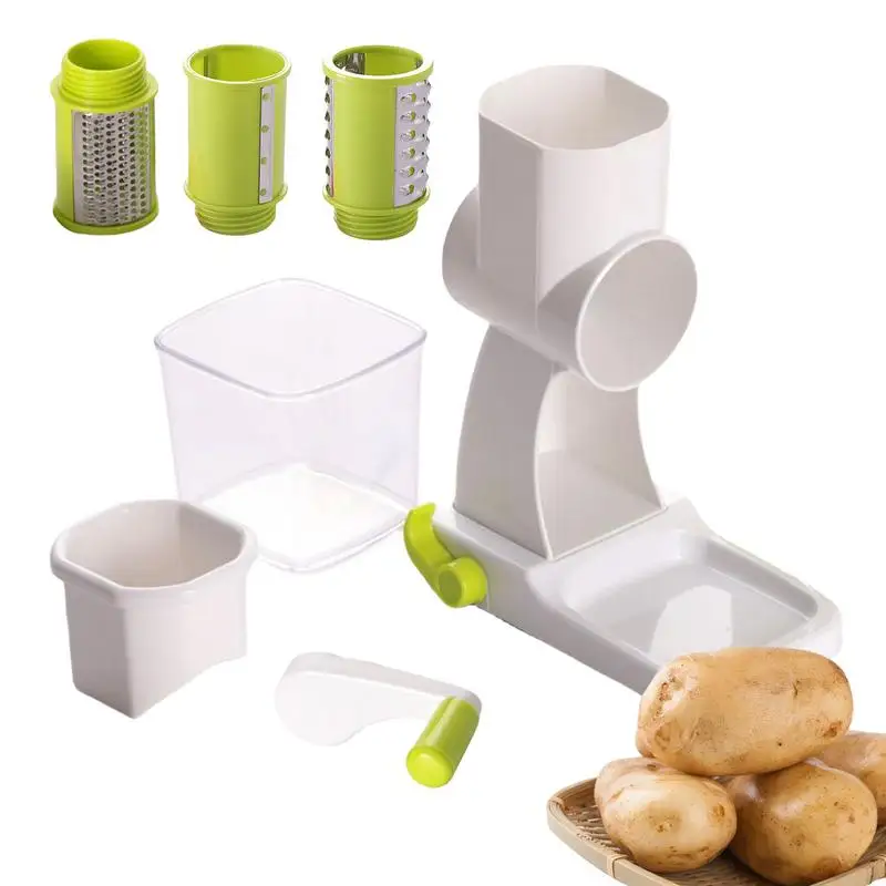 

Vegetable Slicer Multi-Purpose Vegetables Shredder Grater Suction Cup Locking Food Shredder Slicer For Potatoes Cheese Cucumber