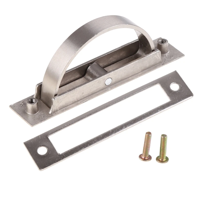 Rotatable Furniture Handle for Cabinet, Concealed Drawers Handle, 180 Degrees