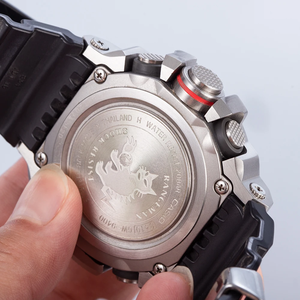 ブラックシルバーメタルウォッチケース、ツール付きベゼルバンド  