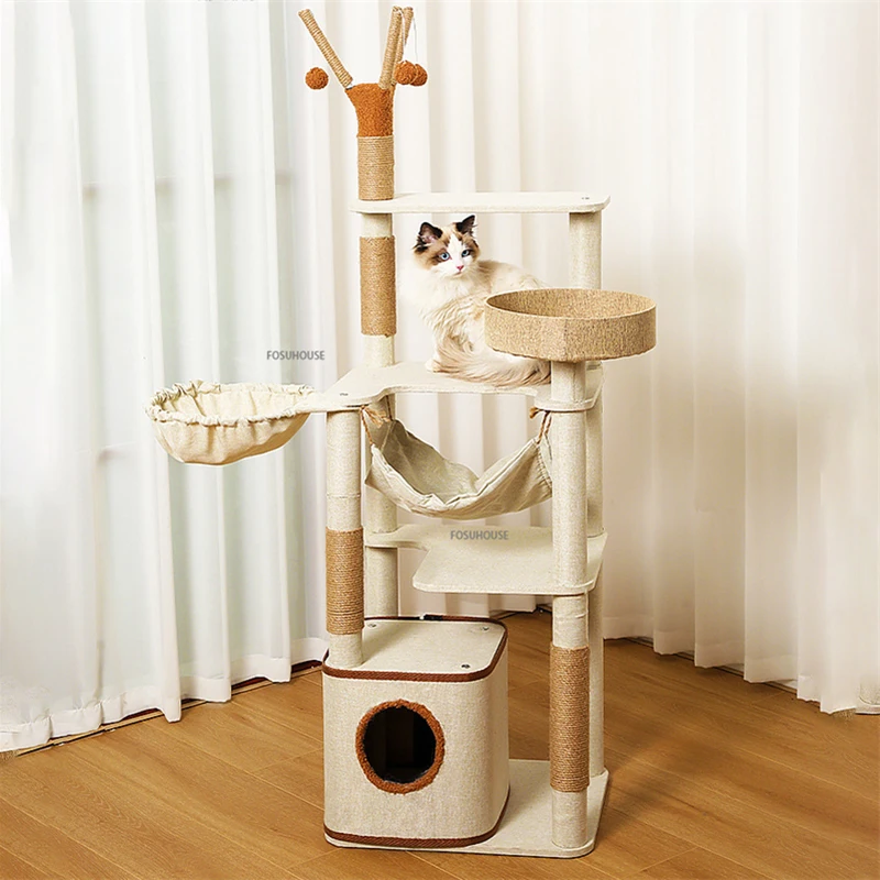 MultiLevelPetCatTreeHouseCondoNaturalSisalScratchingPostsfor