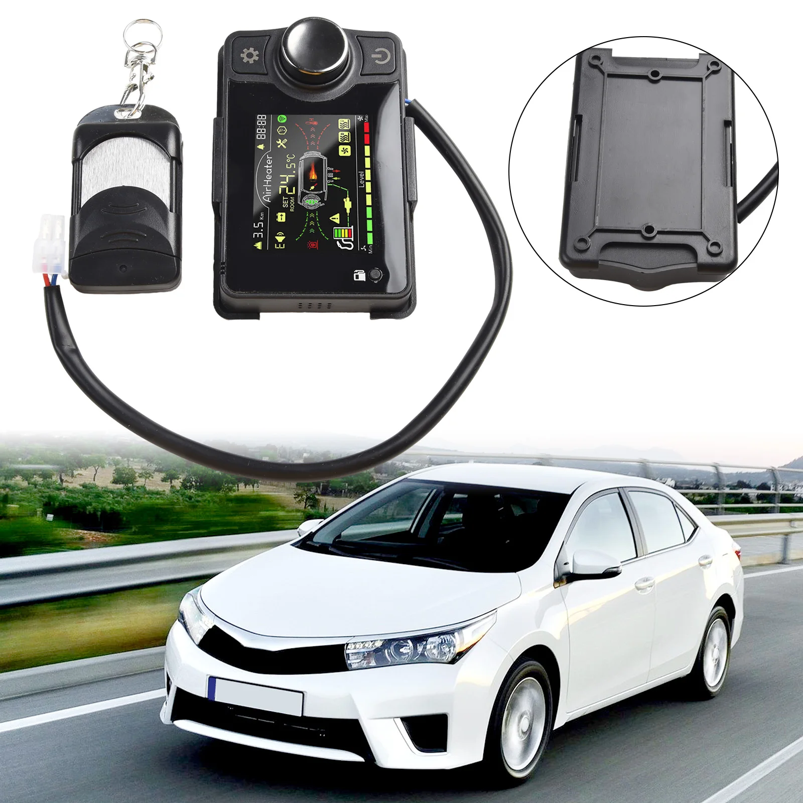 

Полезный прочный новый практичный ЖК-монитор контроллер парковки Черный Универсальный пульт дистанционного управления автомобильный дизельный Обогреватель воздуха