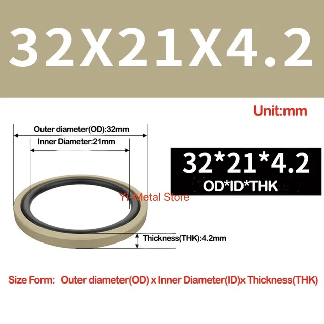 Guarnizione A Sezione Rettangolare - BECA 011 Piston - France Joint - In Bronzo / In Carbonio - Foto 2