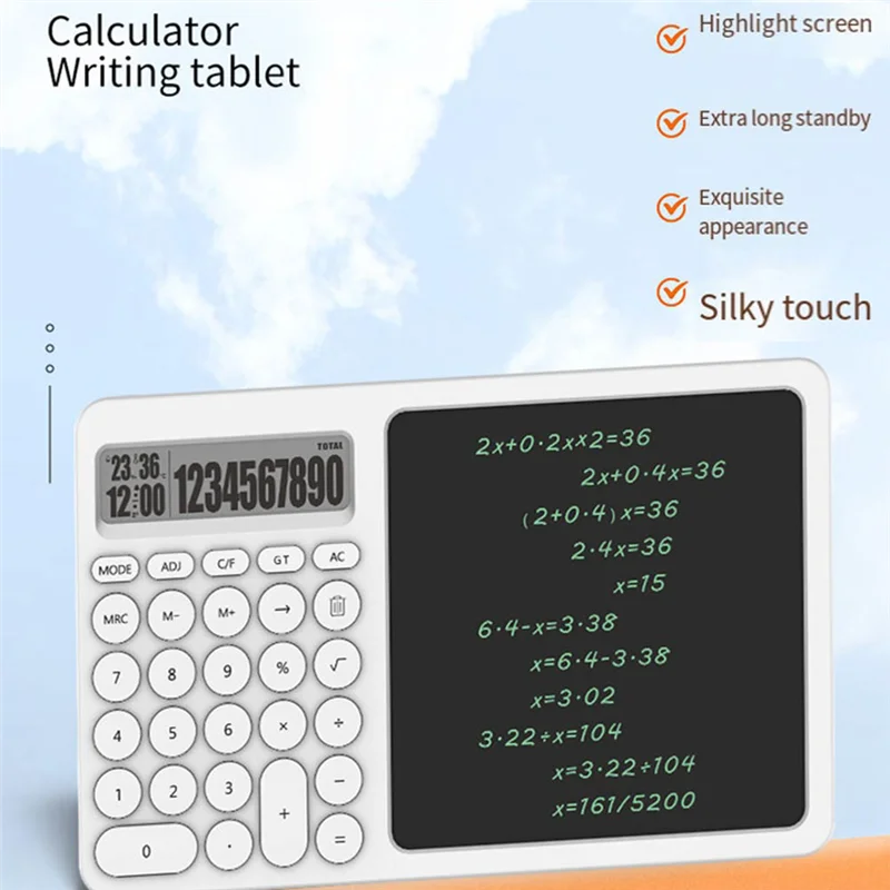 LCD Handwriting Board Calculator Writing Board Office Drafting LCD Eye Protection Screen Electronic Drawing Tablet Durable