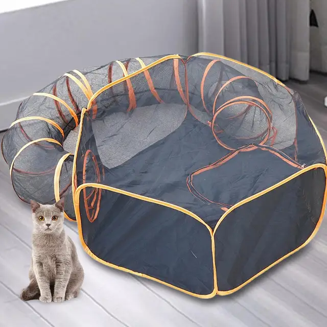 Jouet Tunnel pour chat, cachette respirante, Center de jeu léger, jouet interactif – Image 2