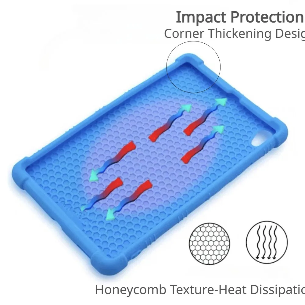 Kids Safe Silicone Kickstand Case - Durable Soft Cover
