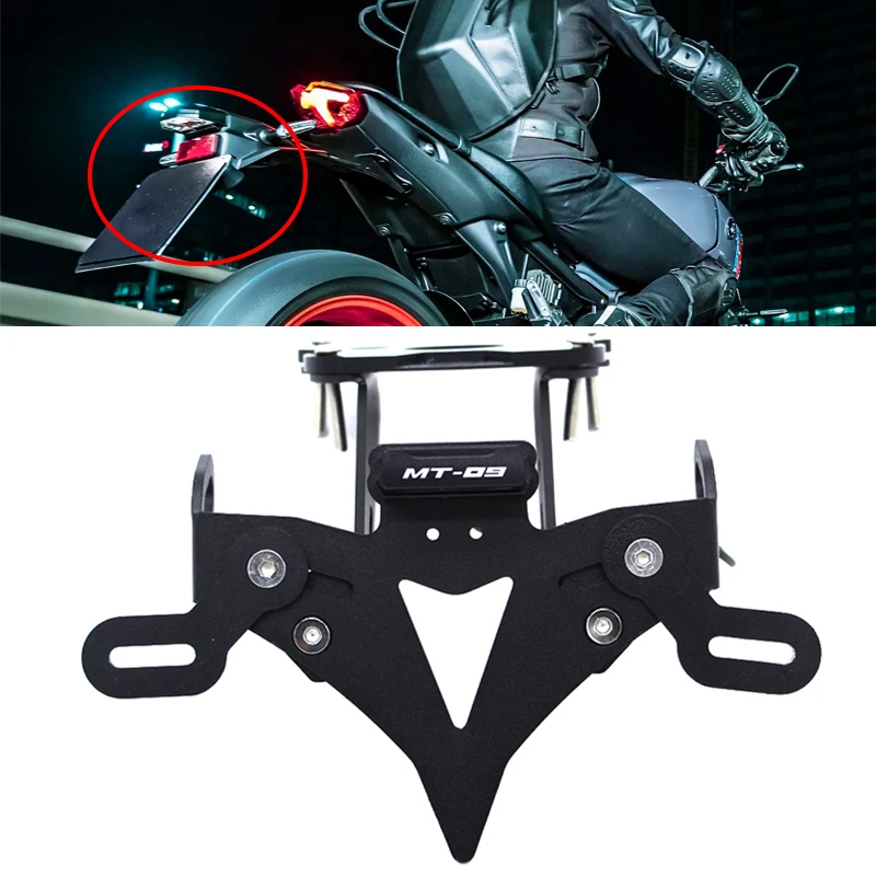 

Держатель номерного знака MT09 для YAMAHA MT 09 MT-09 2021-2022, аксессуары для мотоциклов, кронштейн крепления заднего крыла