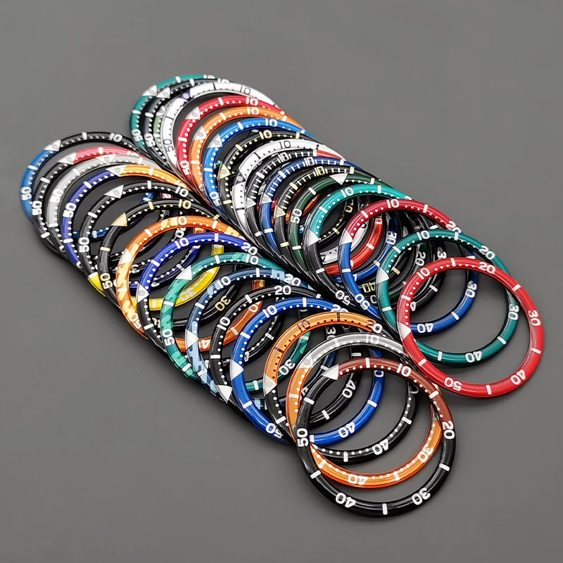 Flat Resin Aluminium Watch Bezel Insert