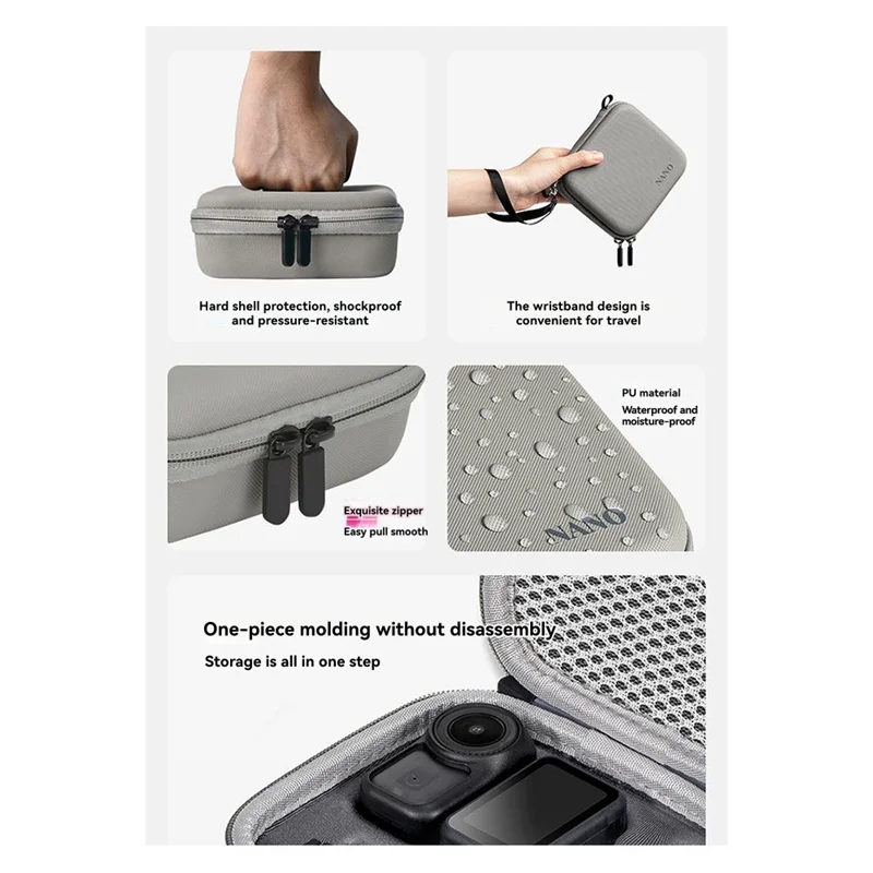 AP-For DJI NANO 카메라 PU 핸드백 여행 가방 표준 번들 운반 상자용 액세서리 보관 케이스