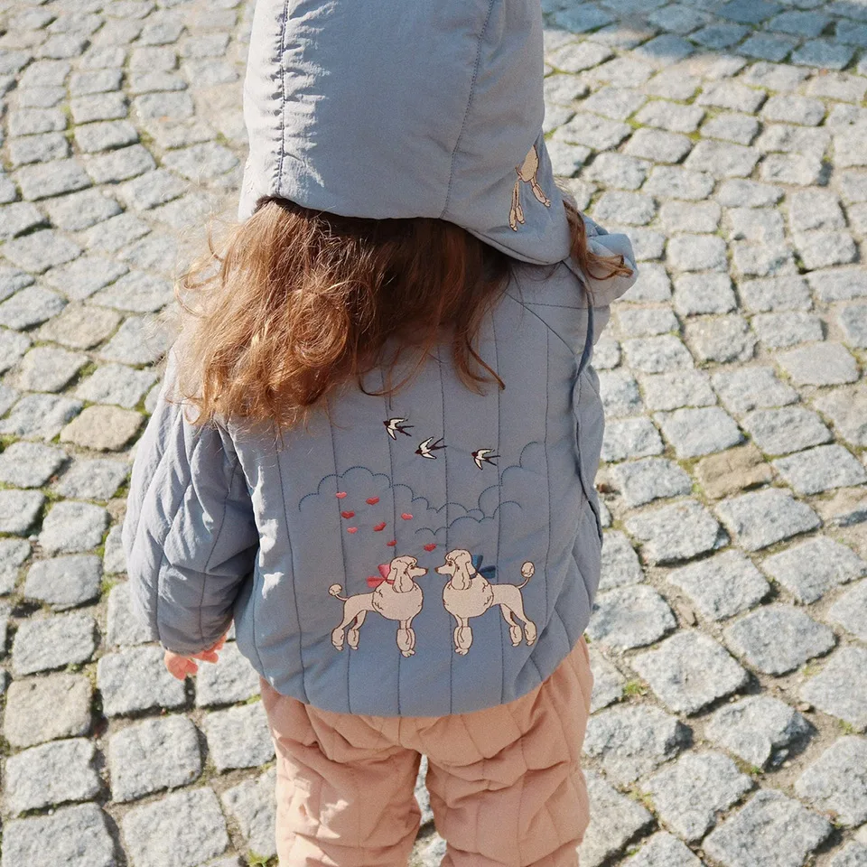 Autumn/Winter Children's Down Parkas Thicken Cotton Kids Jacket Animal Print Plush Warm Velvet Outerwear Coats Girls Boys