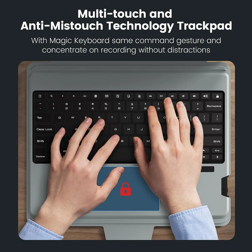 Nillkin-tampa Destacável do Teclado Mágico Capa de Retroiluminação Ipad Pro 11 Ipad Pro 12.9 Ipad Pro 11 Ipad Air Ipad 10th 9th - Imagem 2