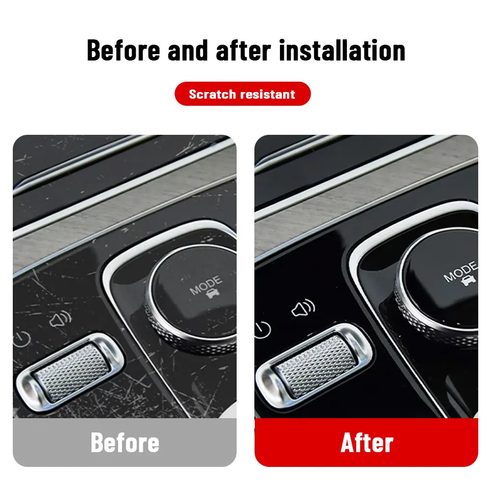 Clear TPU Car Center Console Anti-Scratch Protector Film