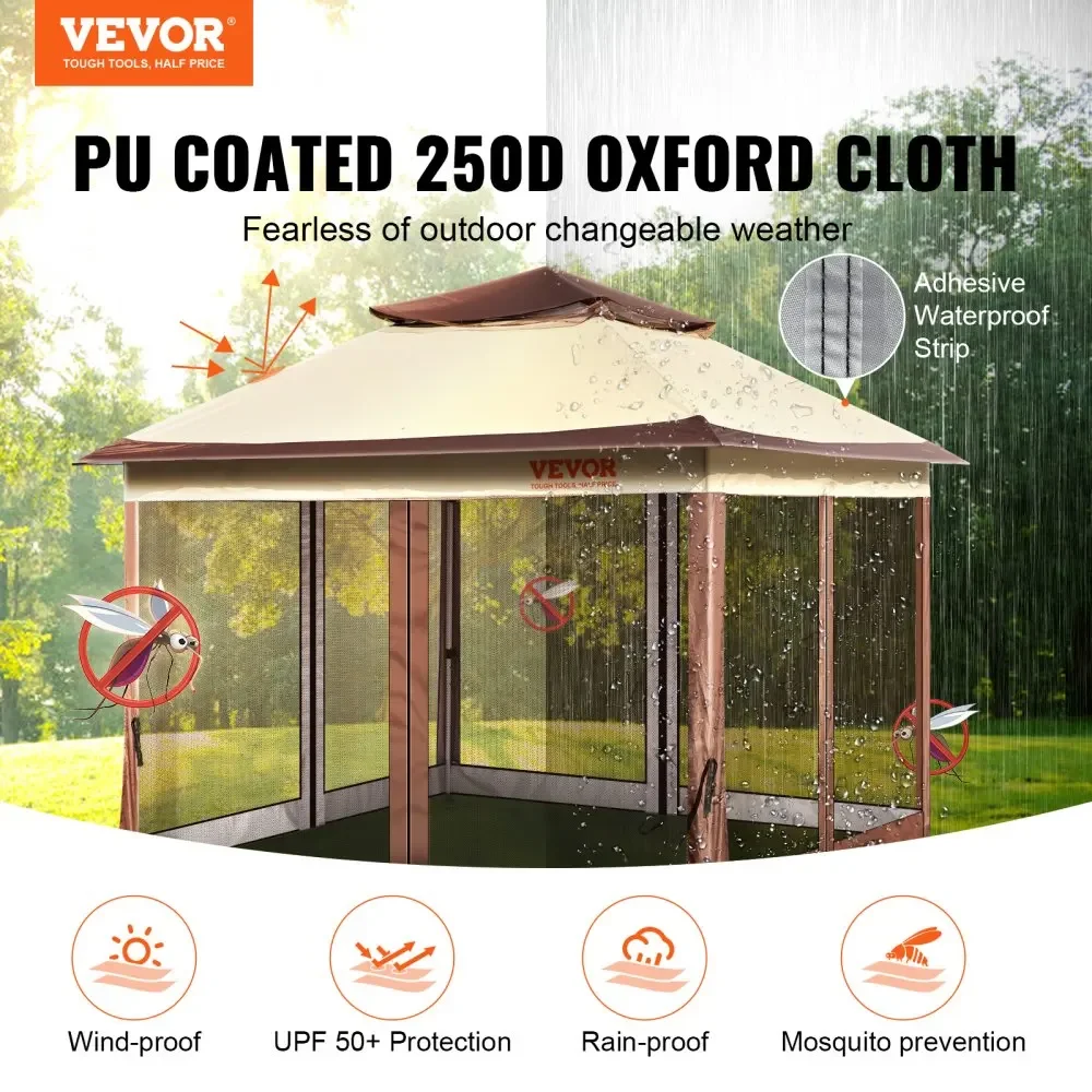 VEVOR Portable Waterproof Outdoor Patio Gazebo Canopy