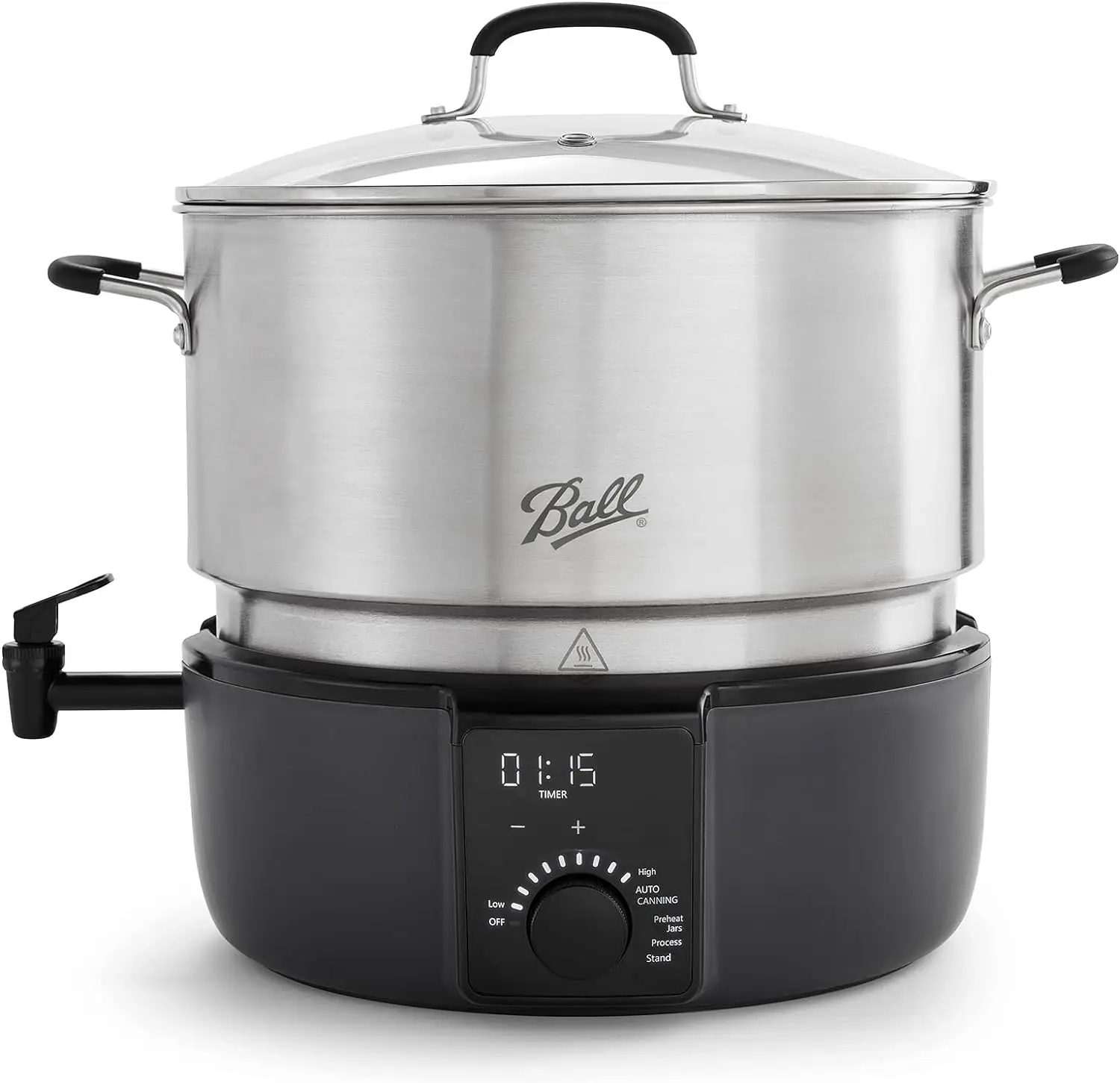 Water Bath Canner, 21 quart, Silver