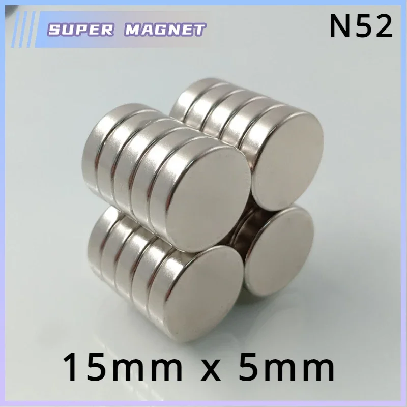 5/10/20/30/50PCS N52 15X5mm Strong Powerful Magnets Permanent Magnet 15mm X 5mm Strong Power Magnet Magnetic Disc Sheet