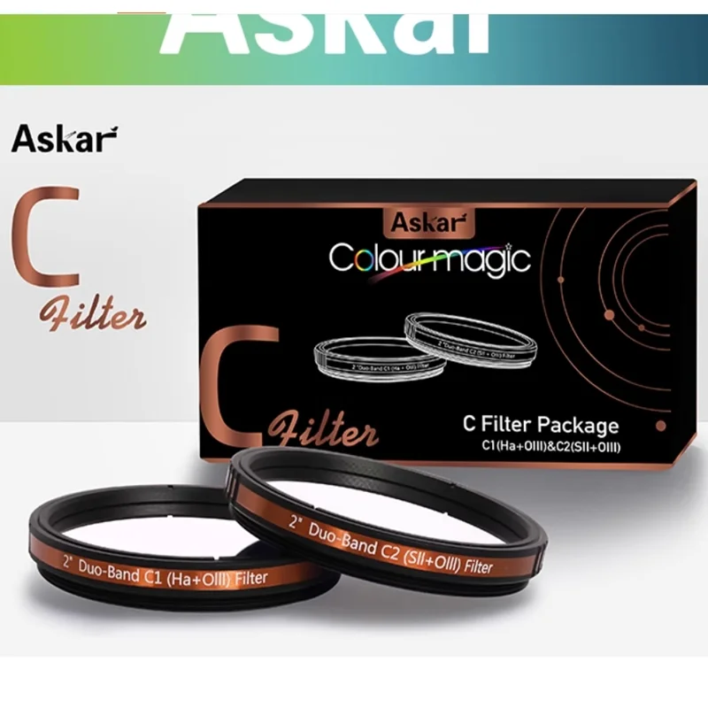 Sharpstar Askar Colour Magic C 2" Duo-band Filter C1 Or C2 (Hα+OⅢ Duo-band filter Or SⅡ+OⅢ Duo-band filter) Astronomical filter 5