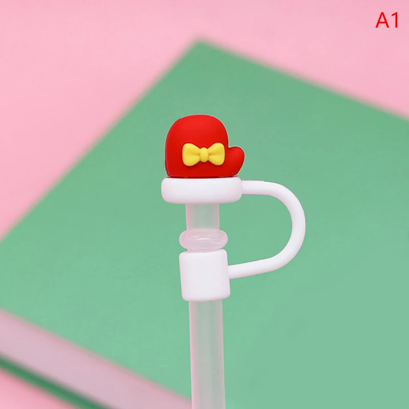 1PC Christmas Straw Cover Silicone Tips Drinking Dust Cap Santa Snowman  Straw Stopper Reusable Christmas Party Straw Decoration - AliExpress