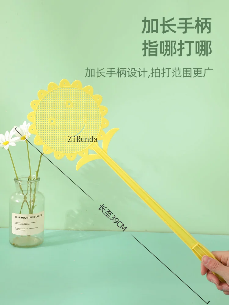 *Fly swatter plastic swatter can not rot new long-handled household old-fashioned flies