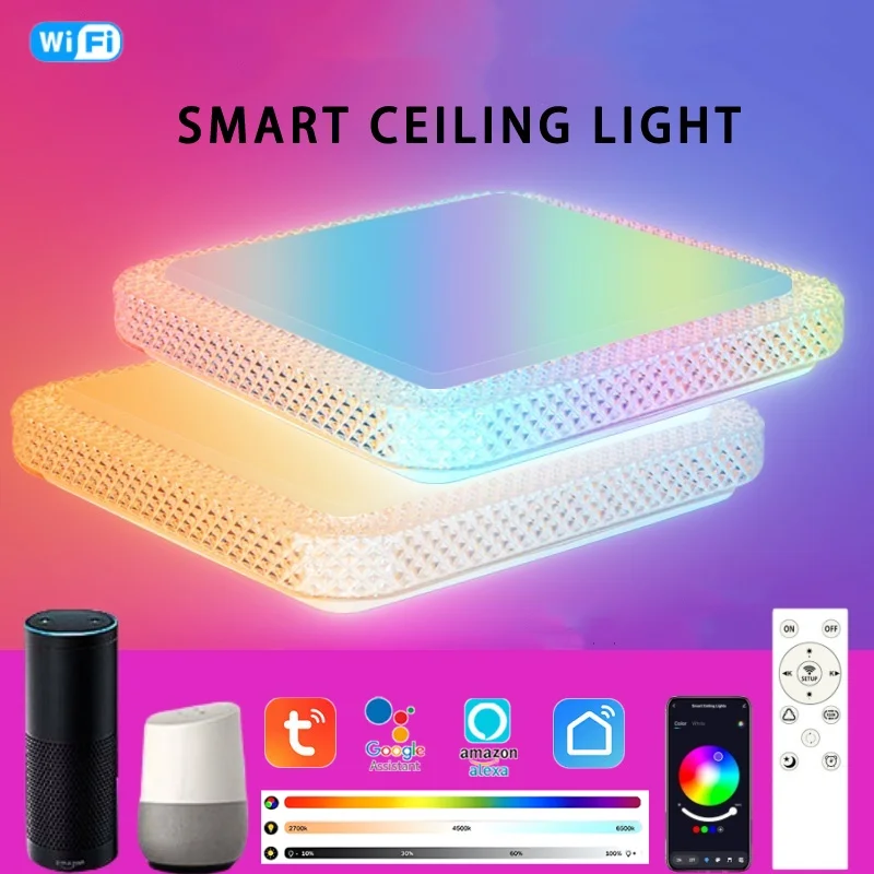 كاكاكلي إضاءة سقف LED ذكية RGB