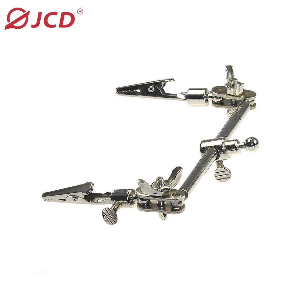 JCD Welding Magnifying Glass LED Light Auxiliary Clip Loupe Magnifier 3 In1 Hand