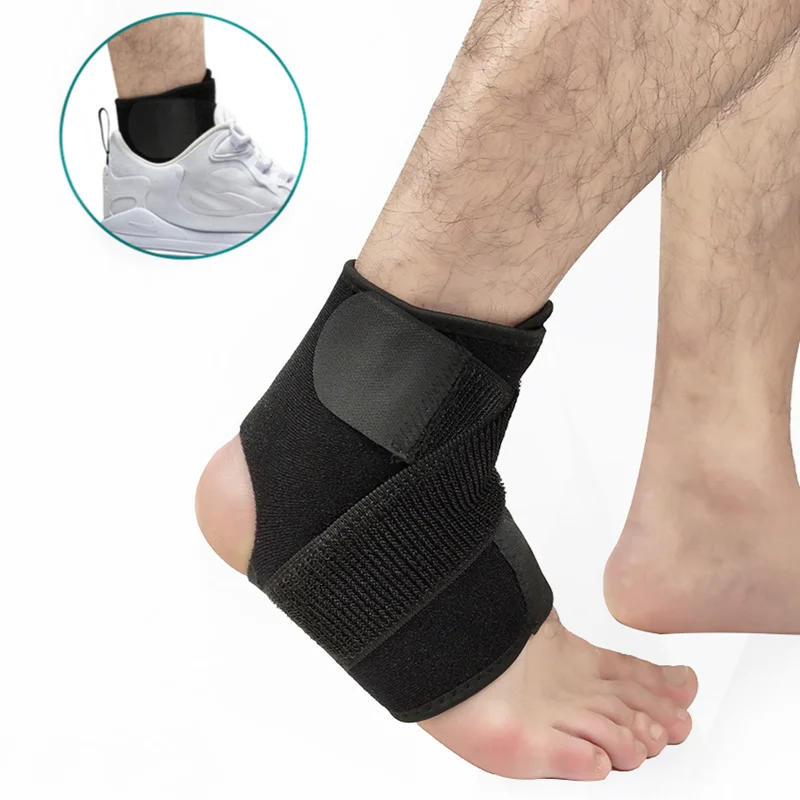 

1PC Sports Compression Ankle Support Ankle Stabilizer Brace Tendon Pain Relief Strap Foot Sprain Injury Wrap Basketball Football