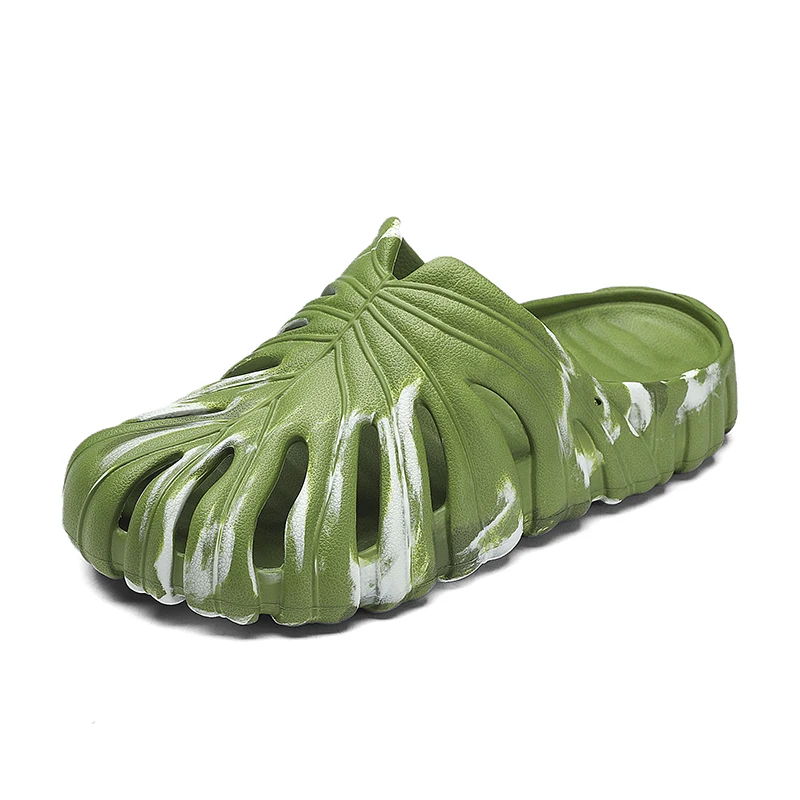 

Сандалии Monstera Deliciosa мужские пляжные, легкие дышащие тапочки без застежки, летние тапки, размер 35-45