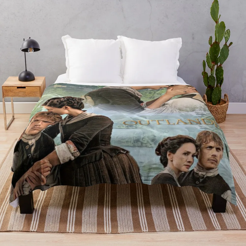 

Jamie and Claire Fraser/Outlander Throw Blanket Decorative Sofas Fashion Sofas Stuffeds for babies Blankets