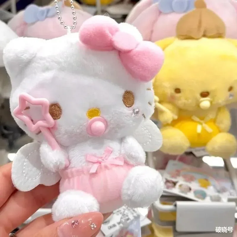 

New Kawaii Sanrio Anime HelloKitty Cartoon Bag Pendant Accessories Plus Doll Key Chain Children Young Girl Birthday Gift Beauty