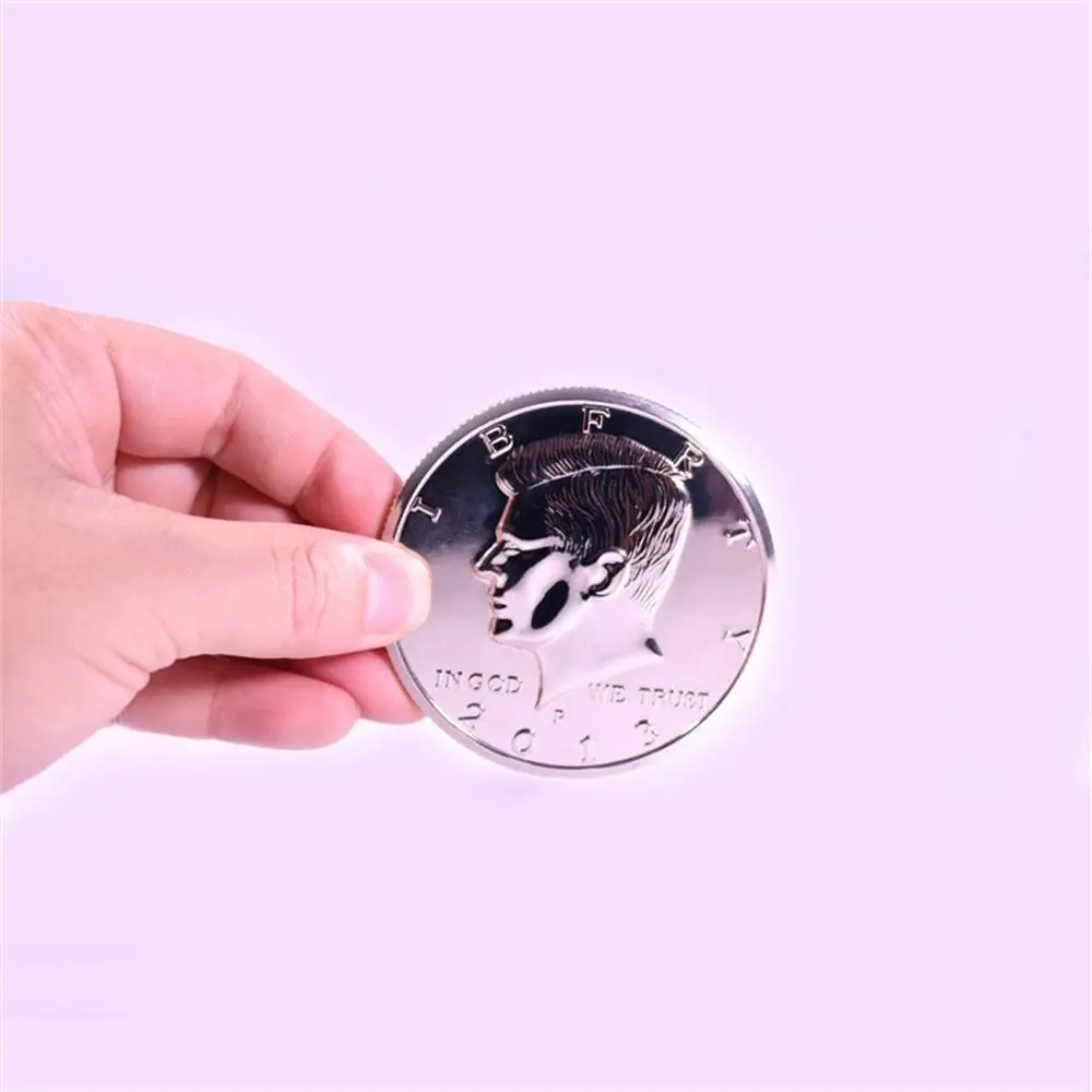 

Gimmick Magic Coin Comedy Magic Props Magic Tricks Jumbo Coin Mentalism Metal 3 Inches Coin Street Stage