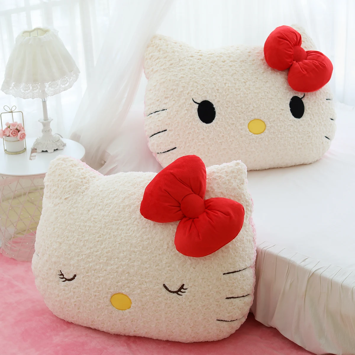 Hello Kitty Plush Big Size Pillow Sanrio Cute Anime Peripherals Movie Gift