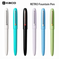 KACO Fountain Pens RETRO Wrapped Tip EF Nib Luxury Quality Stylish Macaron Color Easy to Write Tools All for School Accessories 1