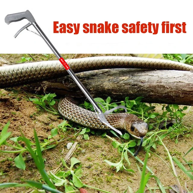 1,2 M-Es Összecsukható Kígyófogók Botja Könnyen Elérhető Szerszám Szemeteskapocs Teljes Test Rozsdamentes Acél Kialakítás - Image 2