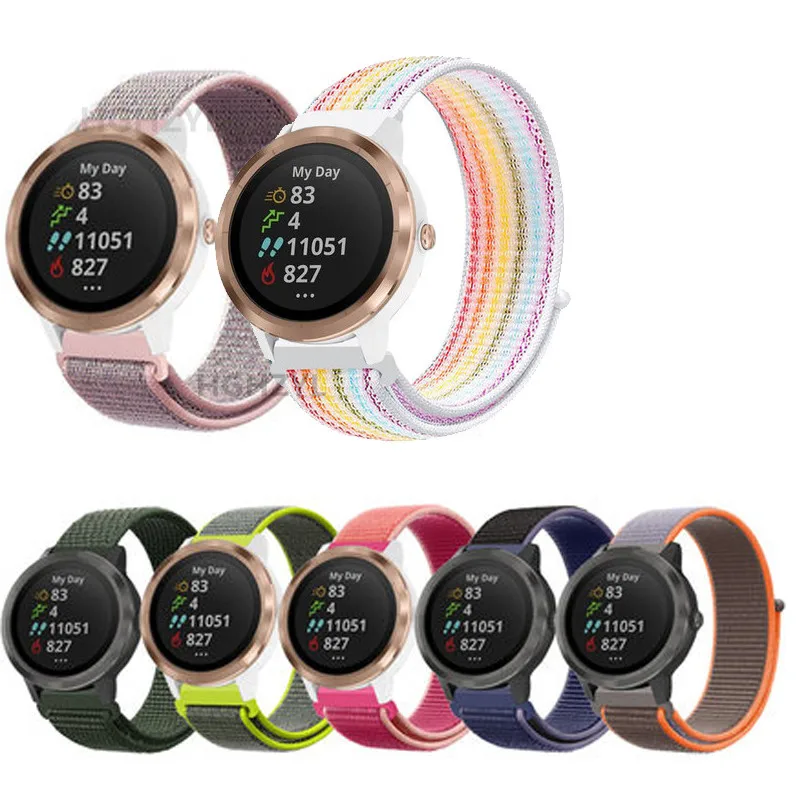 Cinturino Sportivo In Nylon Per Xiaomi Mi Smart Watch Straps Bracciale Donna Per Garmin 255S Music Vivoactive 4S/Venu 2S Tic Watch C2