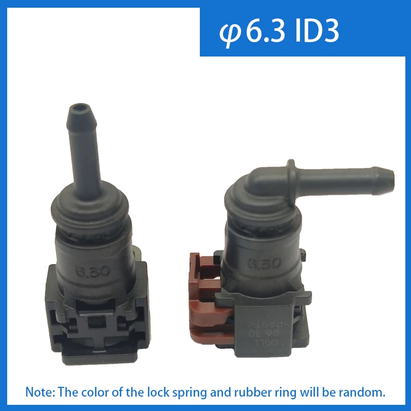 2pcs x 6.3 ID3 Female Auto Car Fuel Line Hose Quick Release Connector Carburetor Part