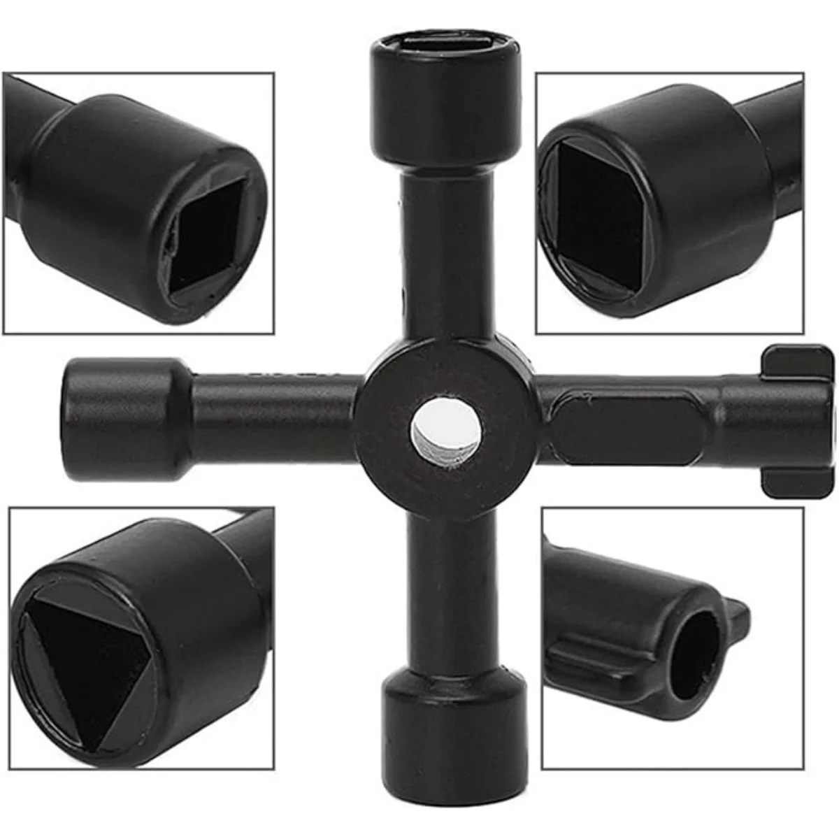Triangle Wrench Multifunction 4 Ways Universal For Gas Electric Meter Cabinets Bleed Radiators