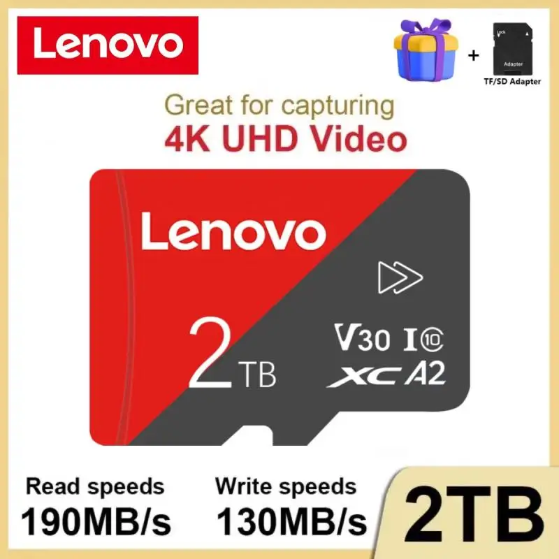Lenovo Class 10 2Tb Micro Tf Sd Card 1Tb 512Gb Tf Card 256Gb Sd/Tf Memory Card 128Gb A2 V30 Sd Card 64Gb Per Nintendo Switch Ps5