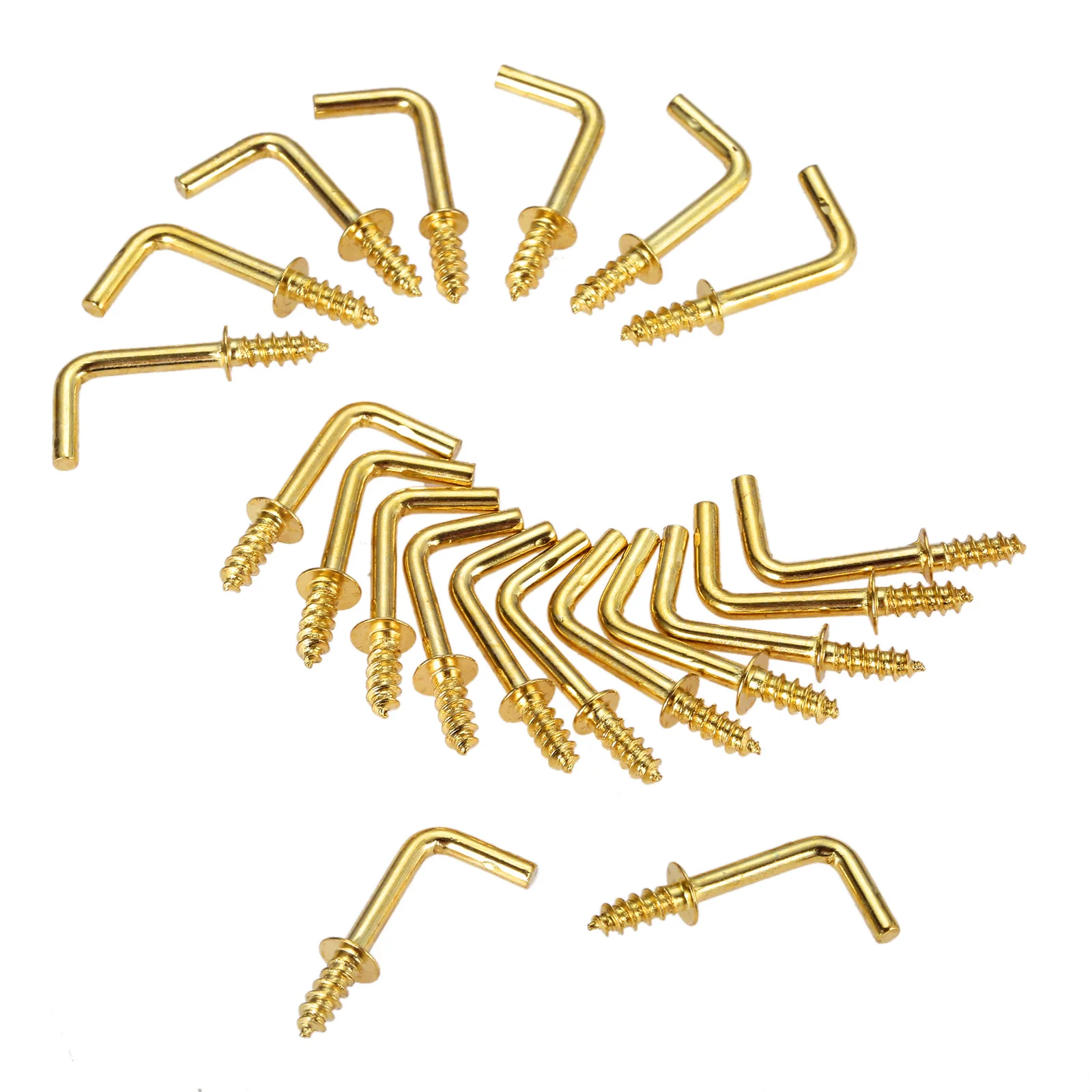 10/20pcs L shape Dresser Cup Hooks Right Angle Screws photo hanger Light Hook line Storage hooks Frame Accessories 4