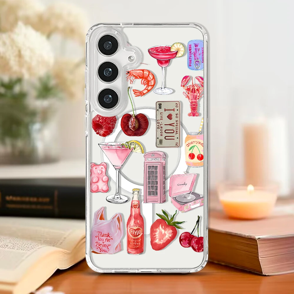 Summer Ocean Fruits Magsafe Magnetic Phone Case Cover